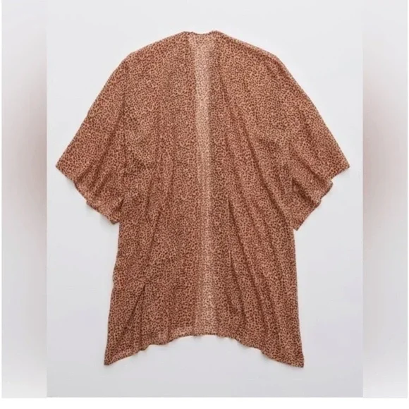 NWT Aerie Chiffon Cape in Raw Sienna - Picture 5 of 6